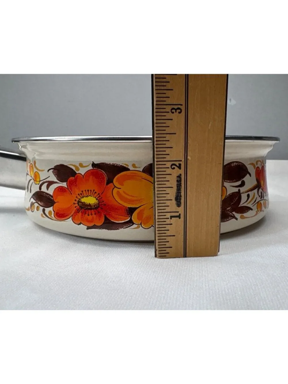 Sanko Ware Moneta Floral Enamel 8